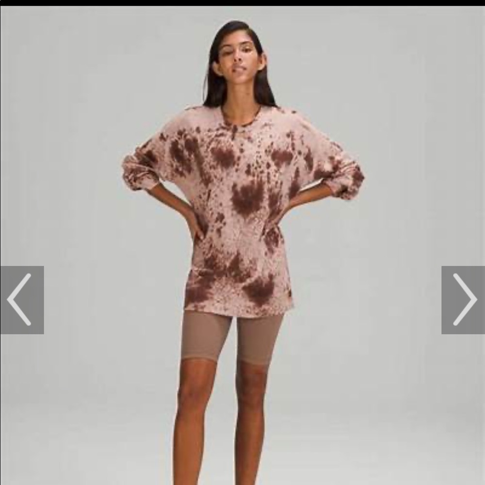 Lululemon perfect oversized tie dye sweatshirt